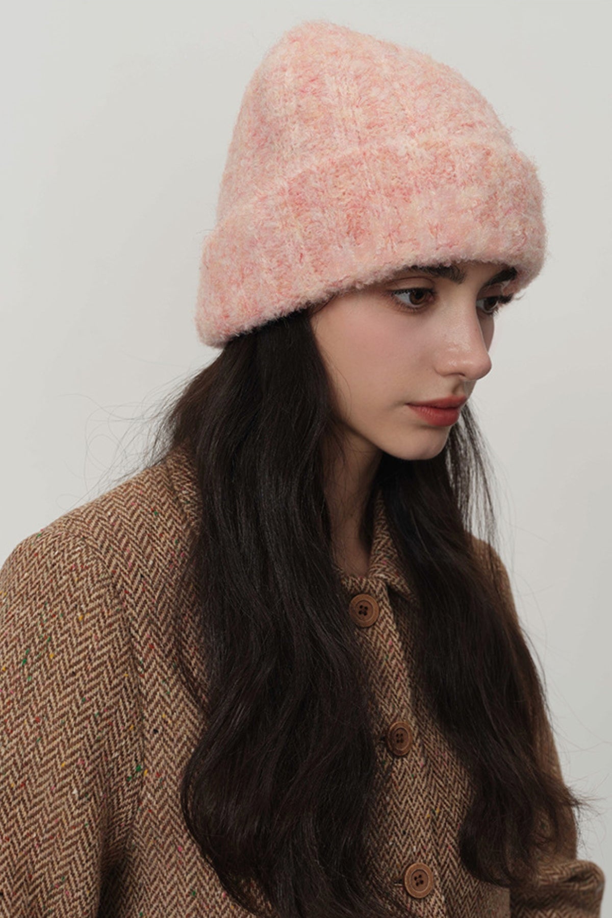 Thermal Knit Beanie (Solid Colors) - MARIGOLD