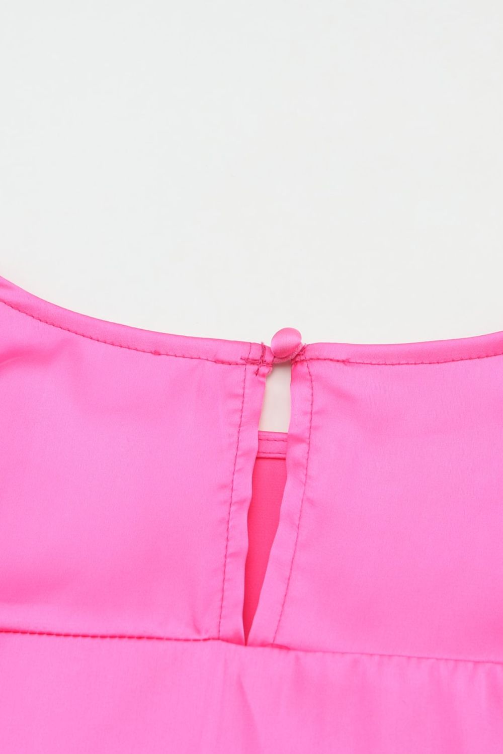 Fuchsia Pink Round Neck Long Sleeve Blouse - MARIGOLD