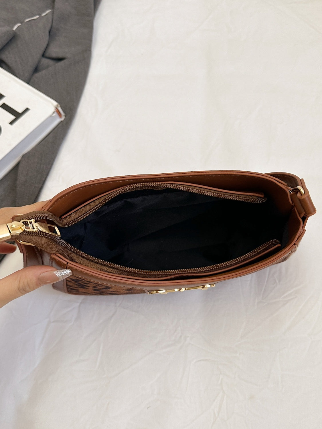Bow Leopard Handbag - MARIGOLD