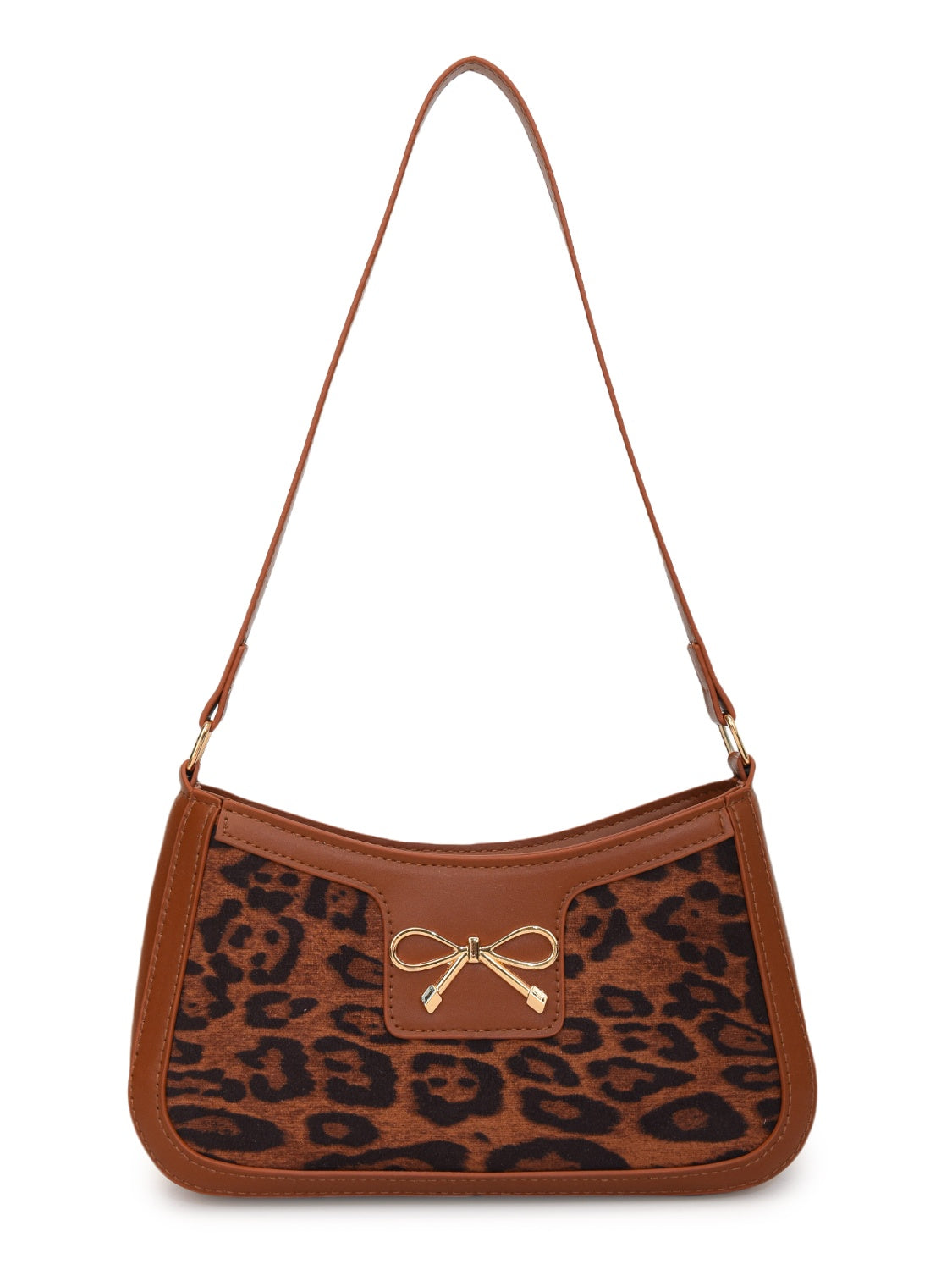 Bow Leopard Handbag - MARIGOLD