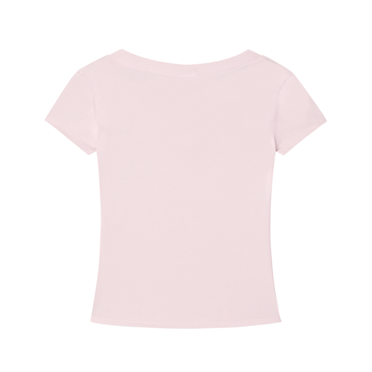 'Bridesmaid' Posy Tencel Slim Fit V-Neck T-Shirt - MARIGOLD COLLECTIONS AUSTRALIA