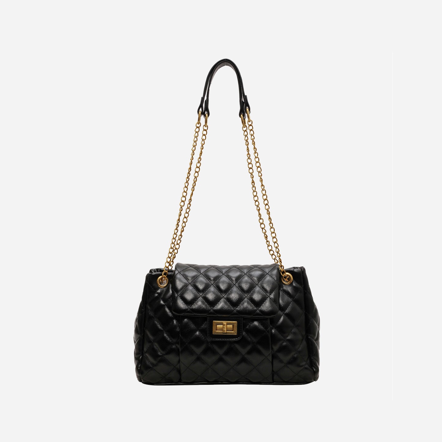 PU Leather Shoulder Bag - MARIGOLD