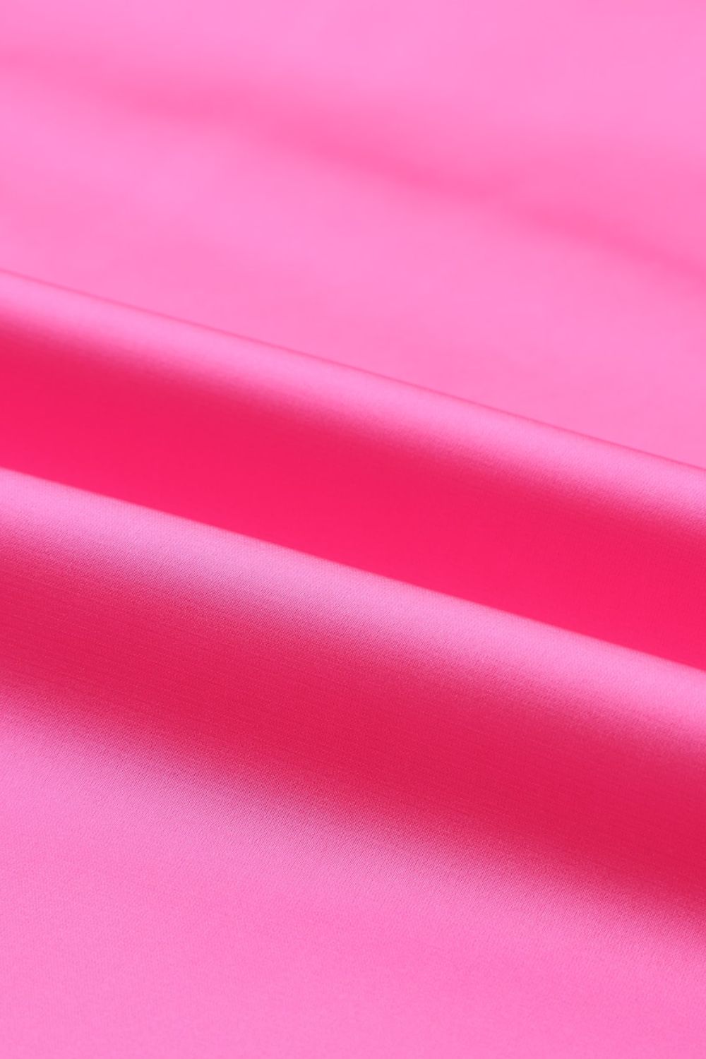 Fuchsia Pink Round Neck Long Sleeve Blouse - MARIGOLD