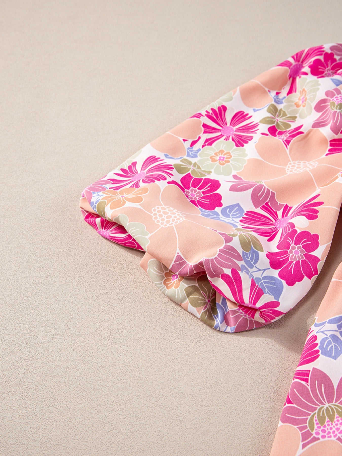 Floral Print Square Neck Mini Dress