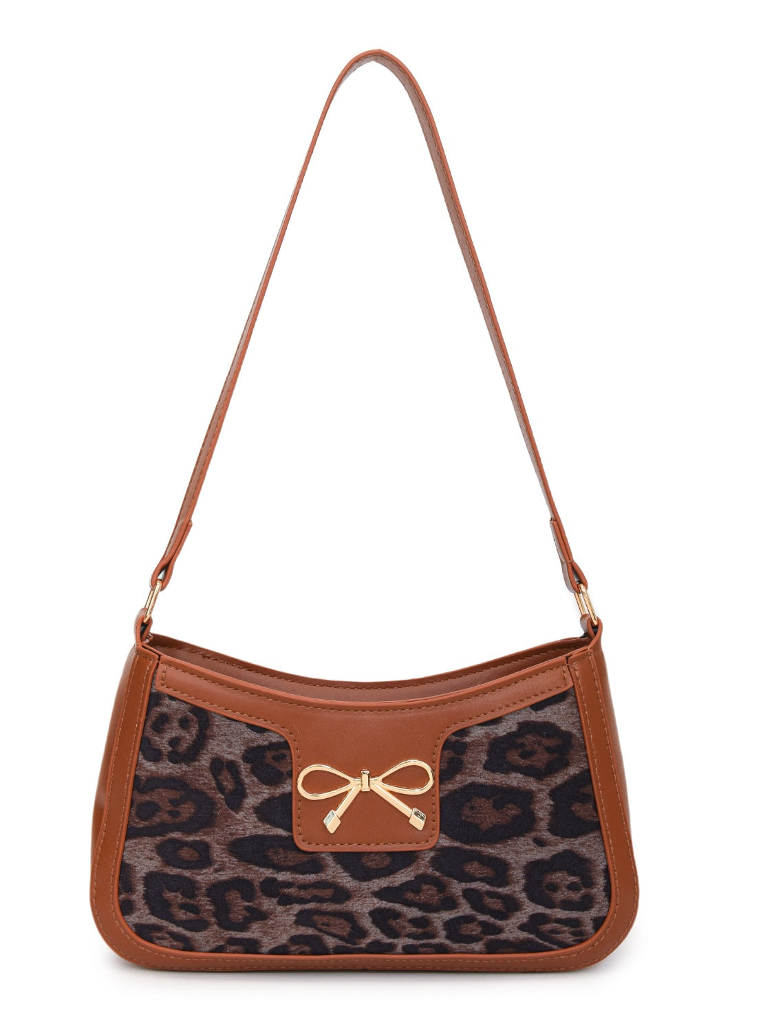 Bow Leopard Handbag - MARIGOLD