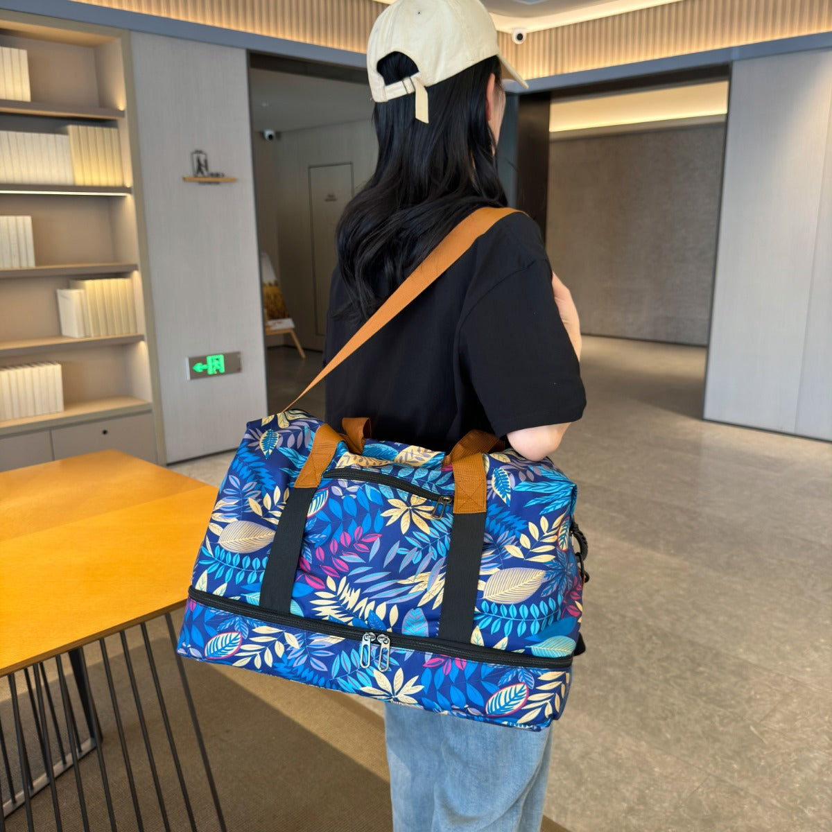 Canvas Printed Travel Bag - MARIGOLD