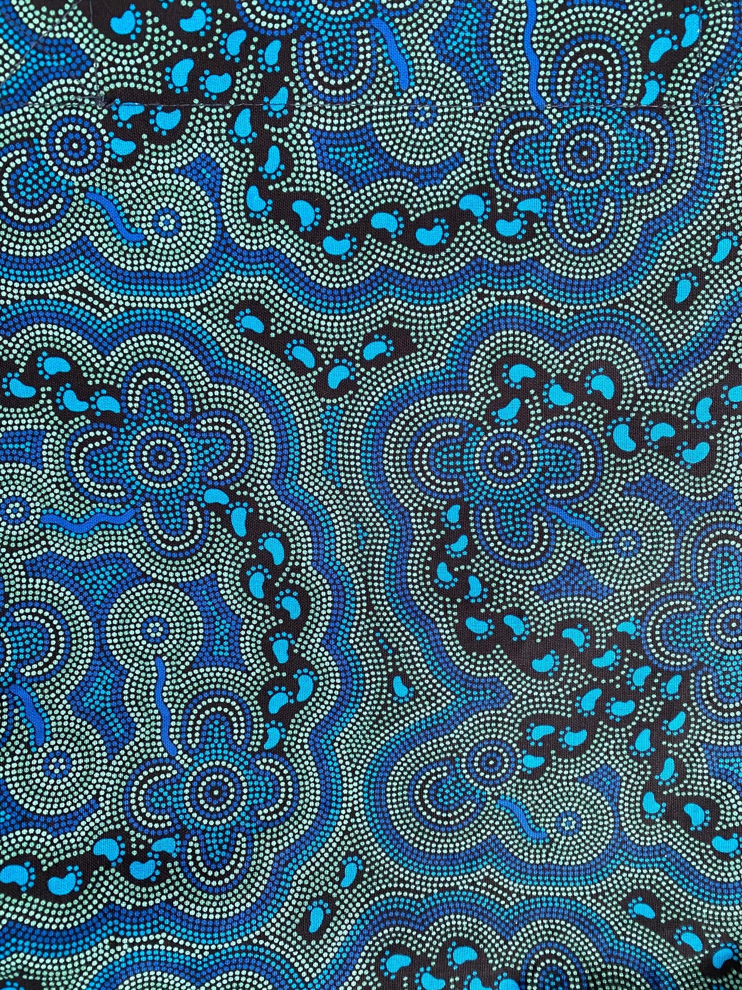 Authentic On Walkabout Blue Chiffon Cotton Sarong - MARIGOLD COLLECTIONS AUSTRALIA