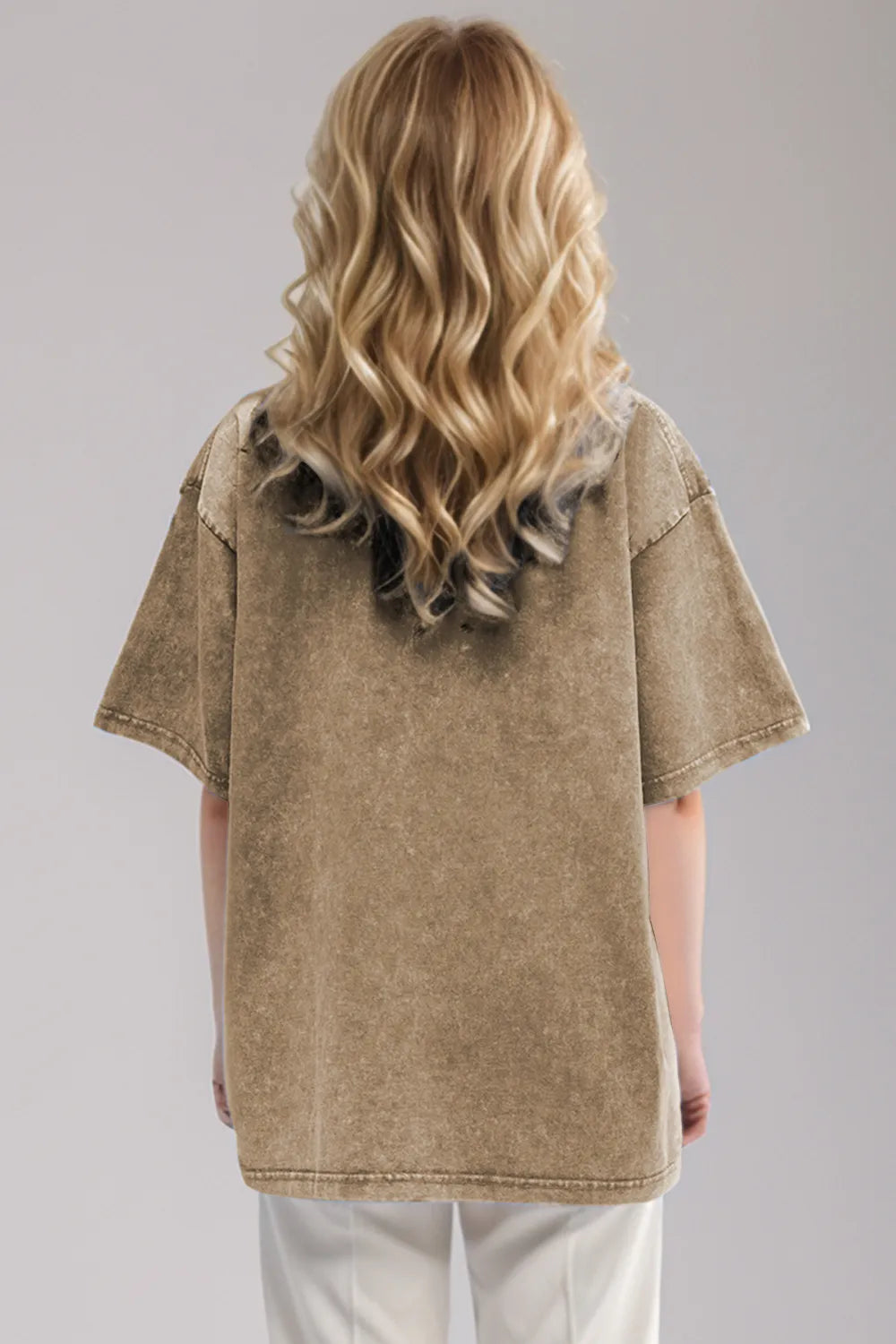 Vintage-look cotton T-shirt from Marigold Collections Australia, casual top with retro-inspired design and soft fabric.