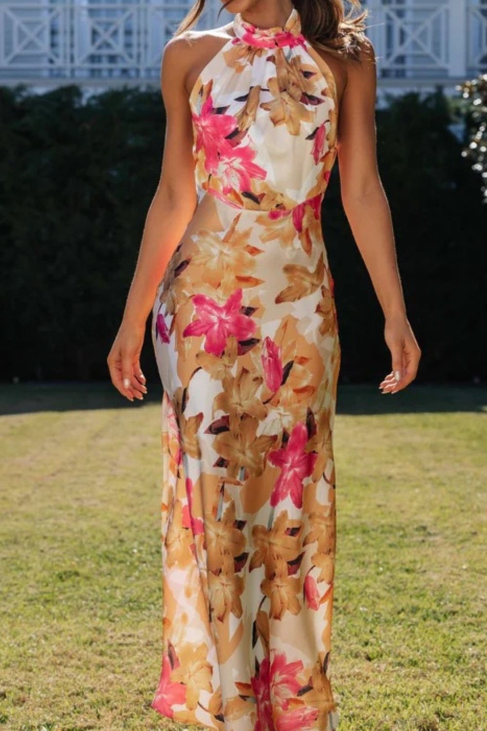 halter neck maxi dresses australia Elyna Slinky Halter Maxi Dress - Navy