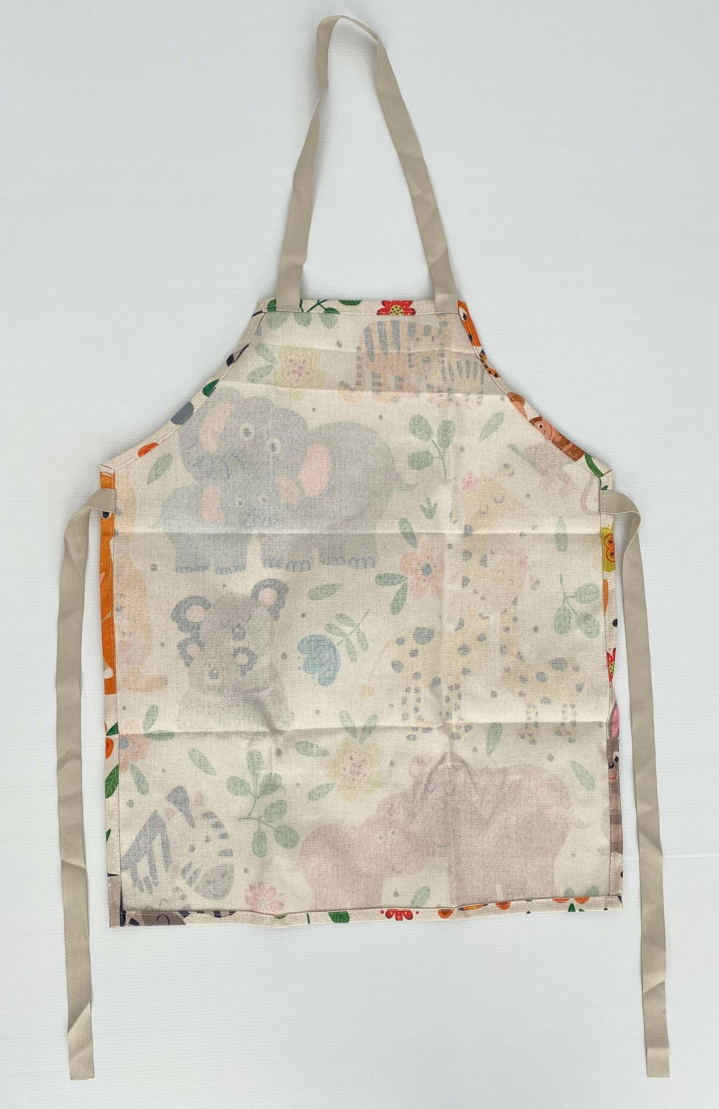 Kids Jungle Animal Print Apron - MARIGOLD