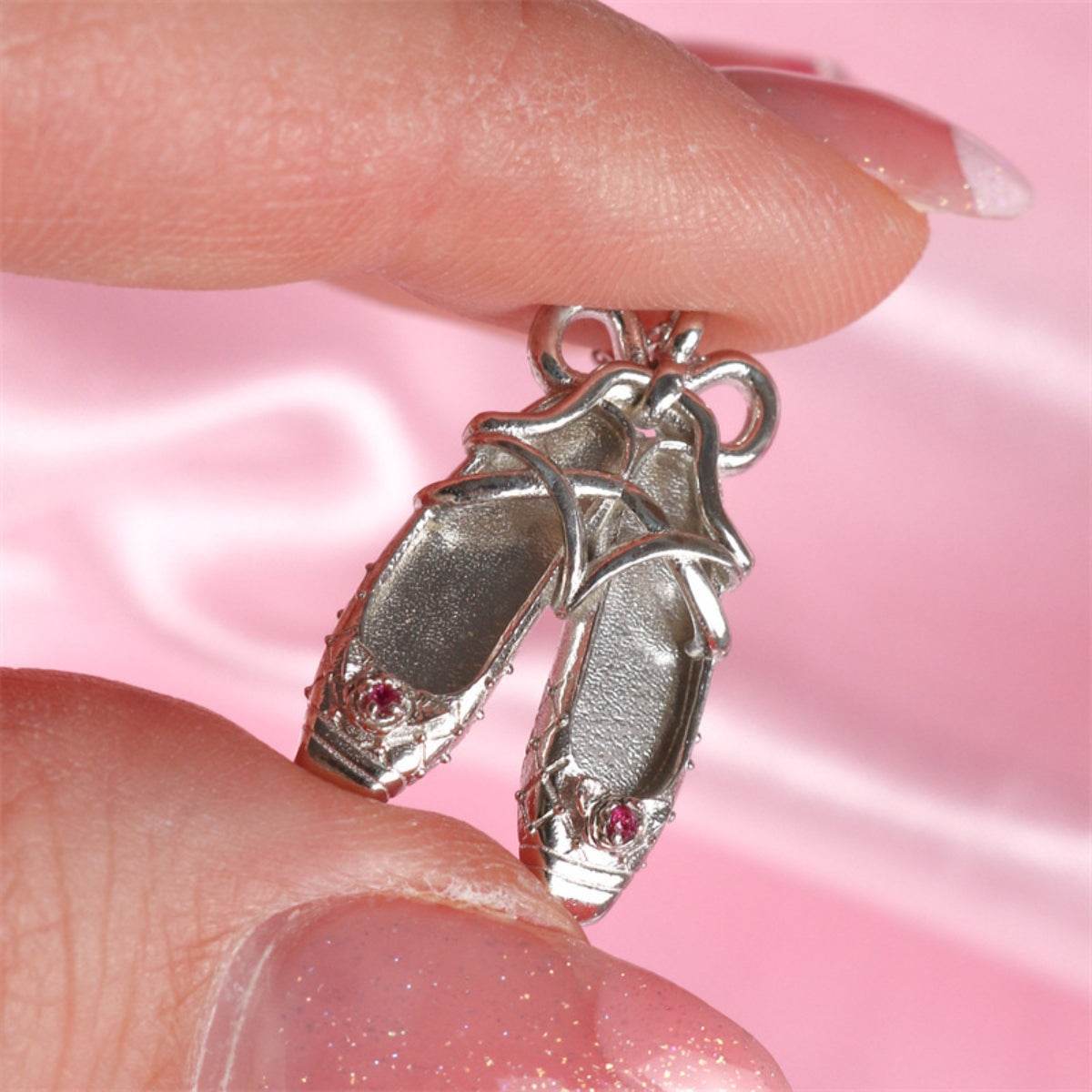 Ballet Shoe Pendant Necklace Fashion Jewellery - MARIGOLD