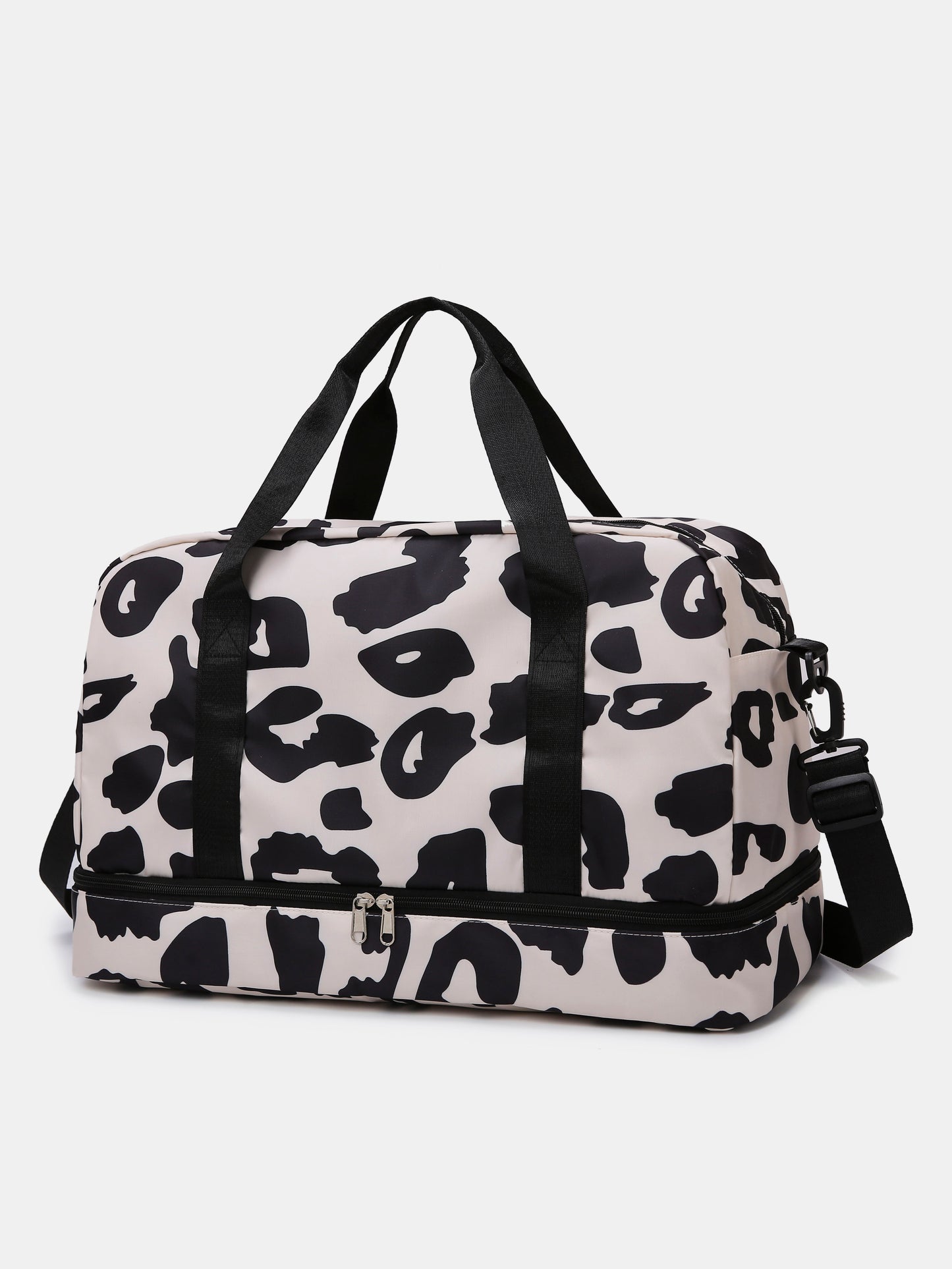 Oxford Cloth Leopard Travel Bag - MARIGOLD
