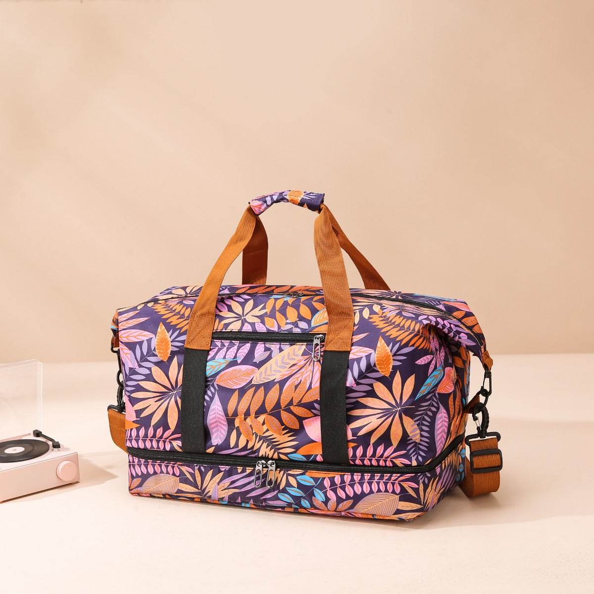 Canvas Printed Travel Bag - MARIGOLD