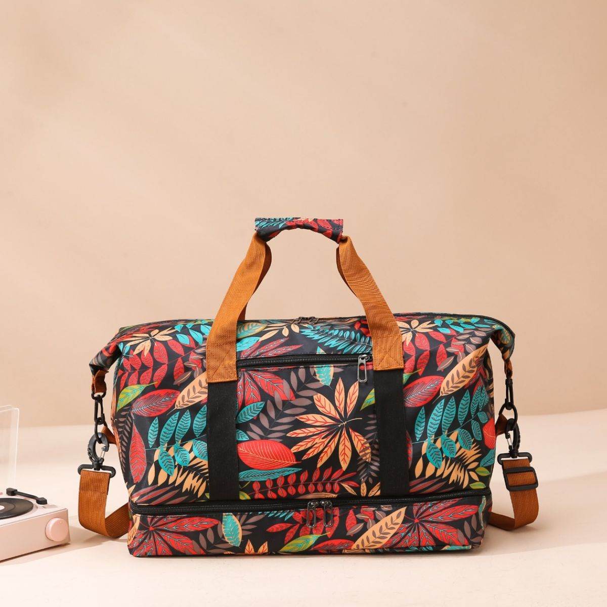 Canvas Printed Travel Bag - MARIGOLD