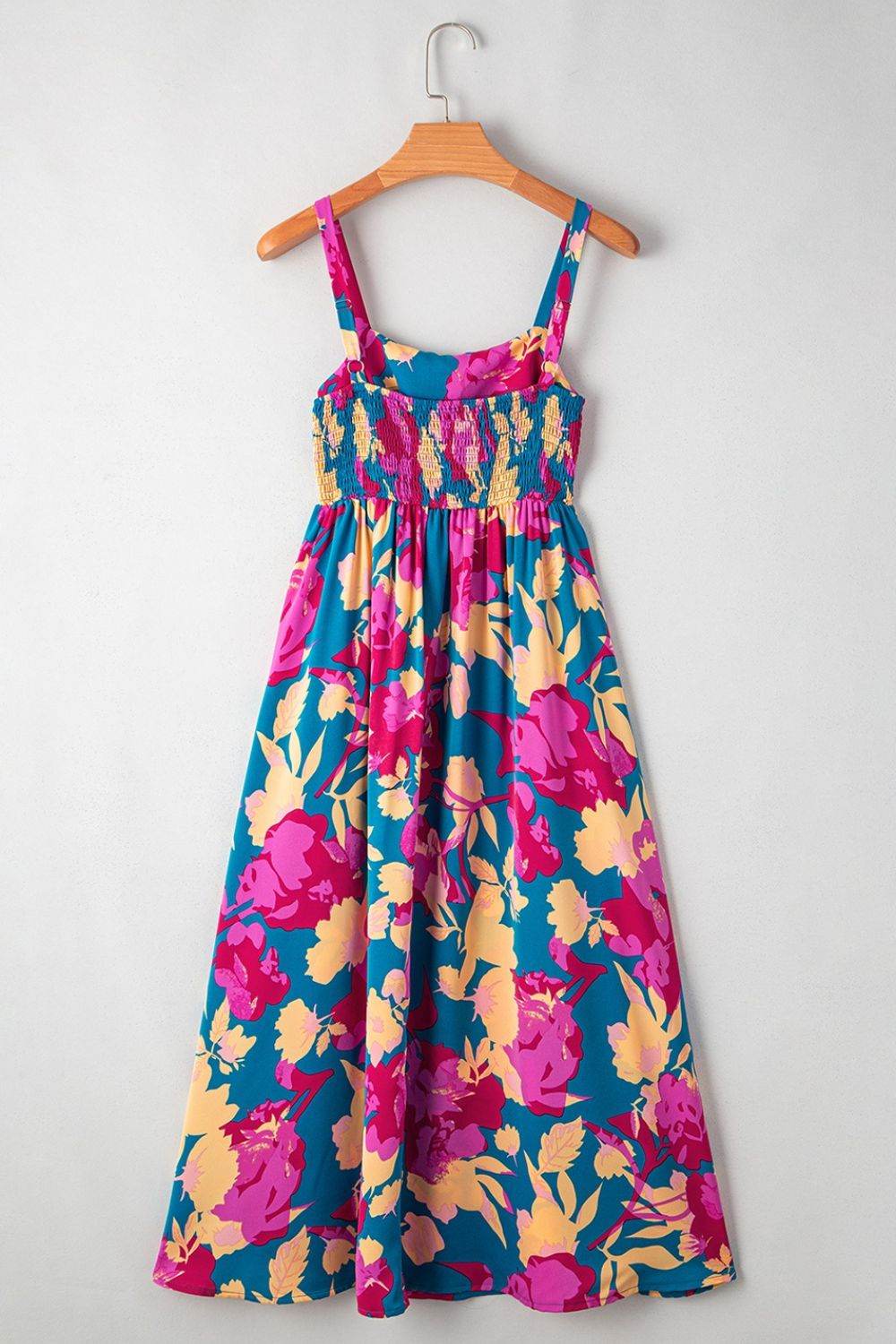 Floral Cami Maxi Dress with Pockets - MARIGOLD