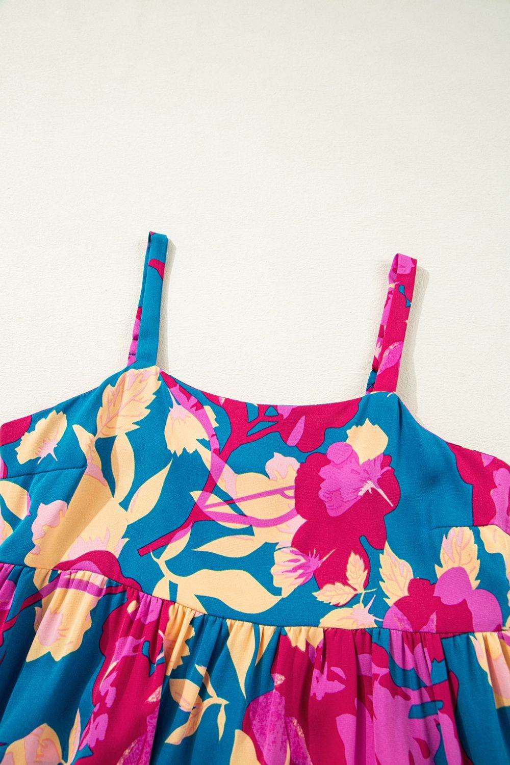 Floral Cami Maxi Dress with Pockets - MARIGOLD