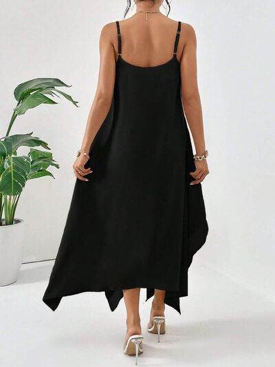 Scoop Neck Midi Cami Dress - MARIGOLD