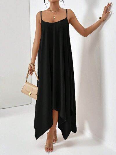Scoop Neck Midi Cami Dress - MARIGOLD