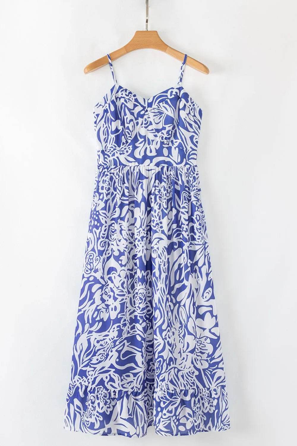 Floral Print Cami Midi Dress - MARIGOLD