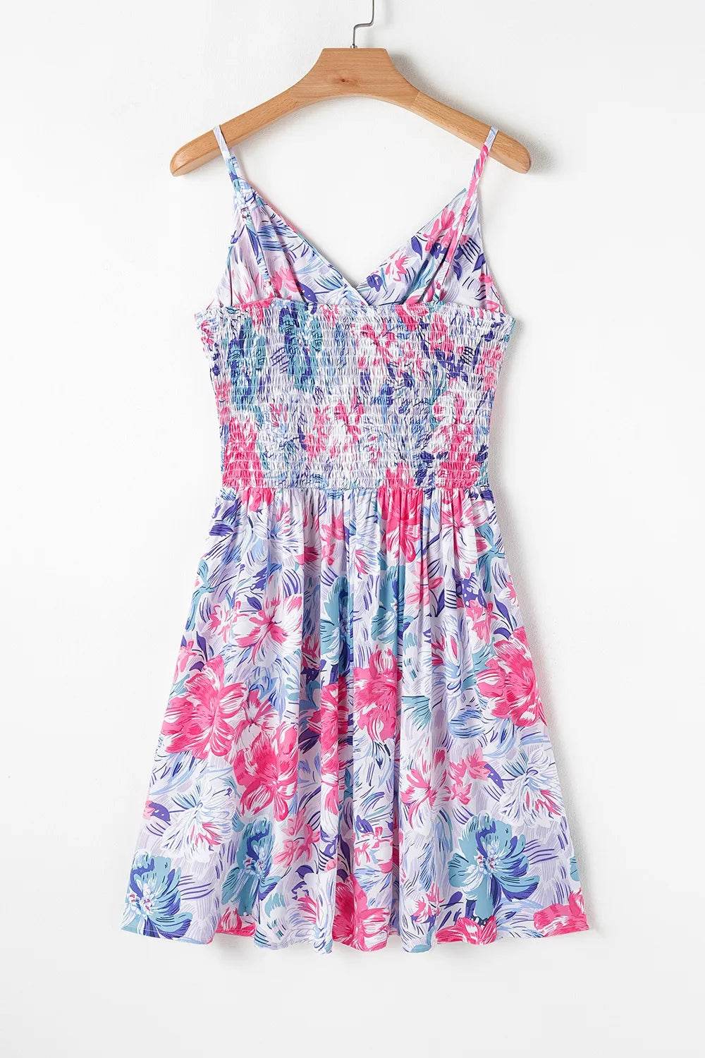 Floral Surplice Cami Mini Dress - MARIGOLD