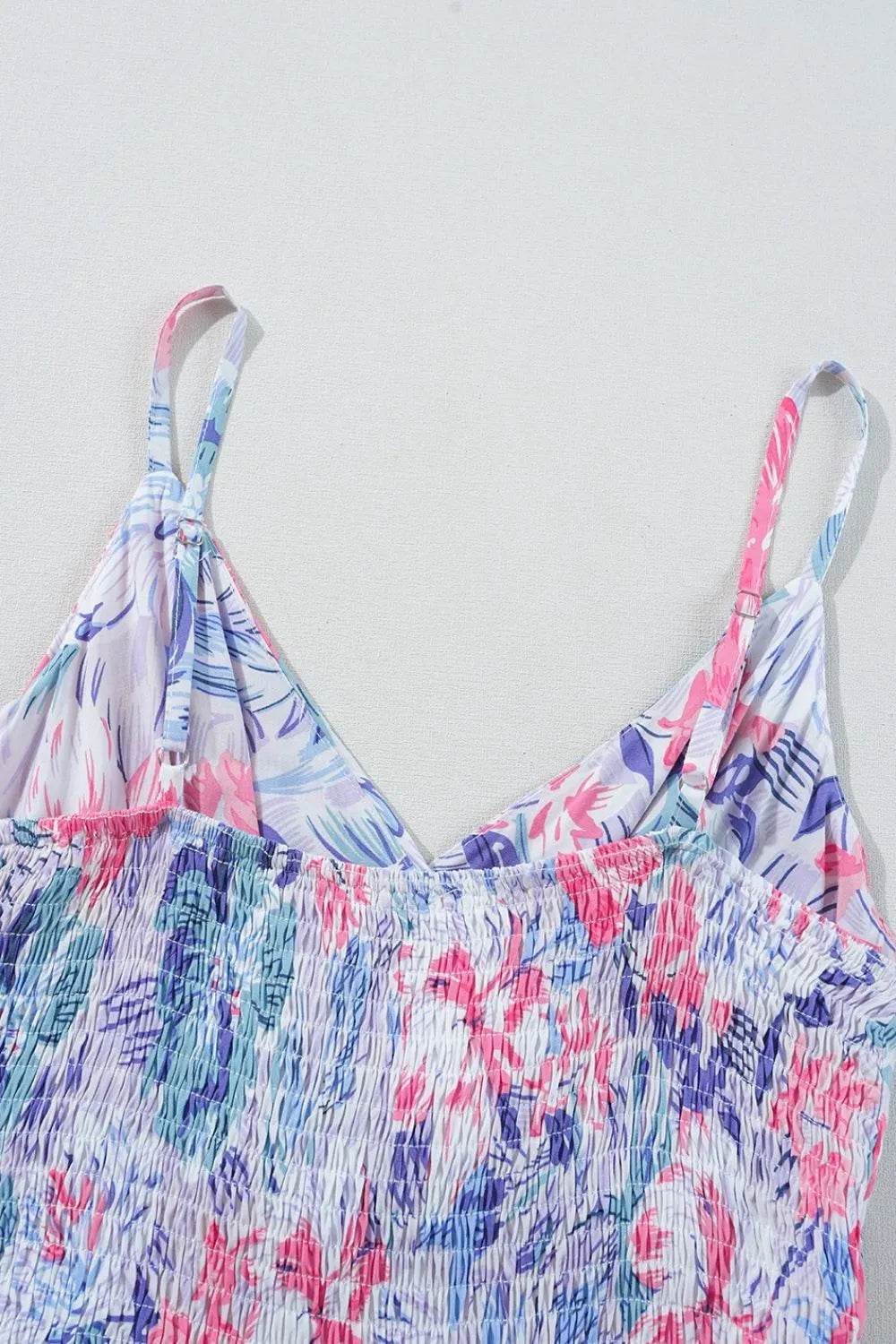 Floral Surplice Cami Mini Dress - MARIGOLD