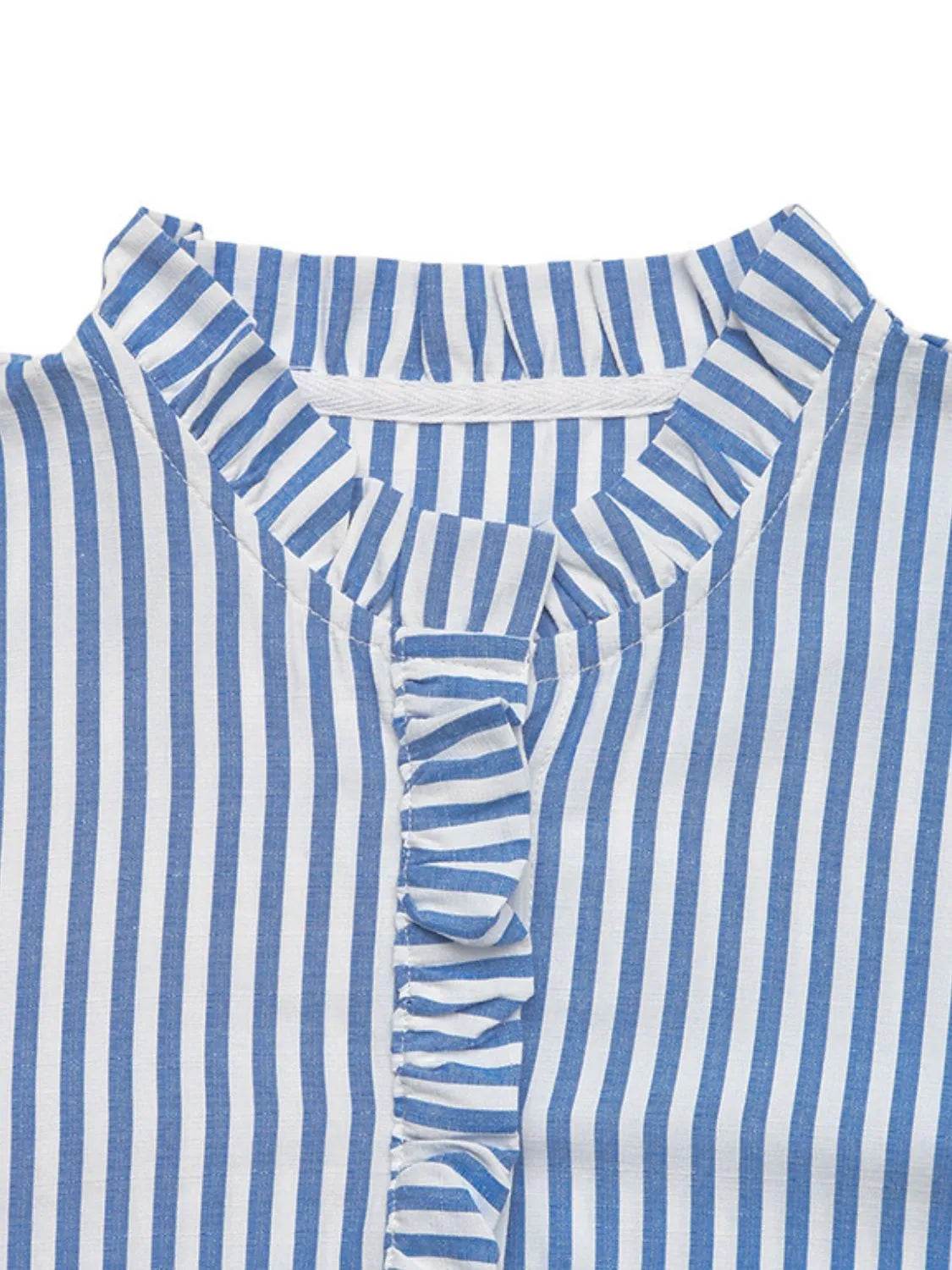 Striped Half Sleeve Mini Shirt Dress - MARIGOLD