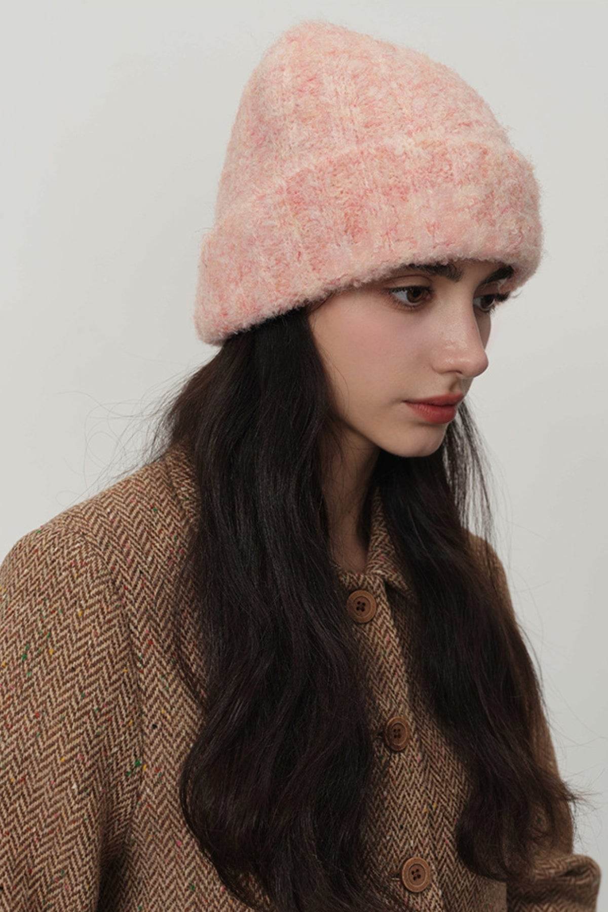 Thermal Knit Beanie (Solid Colors) - MARIGOLD