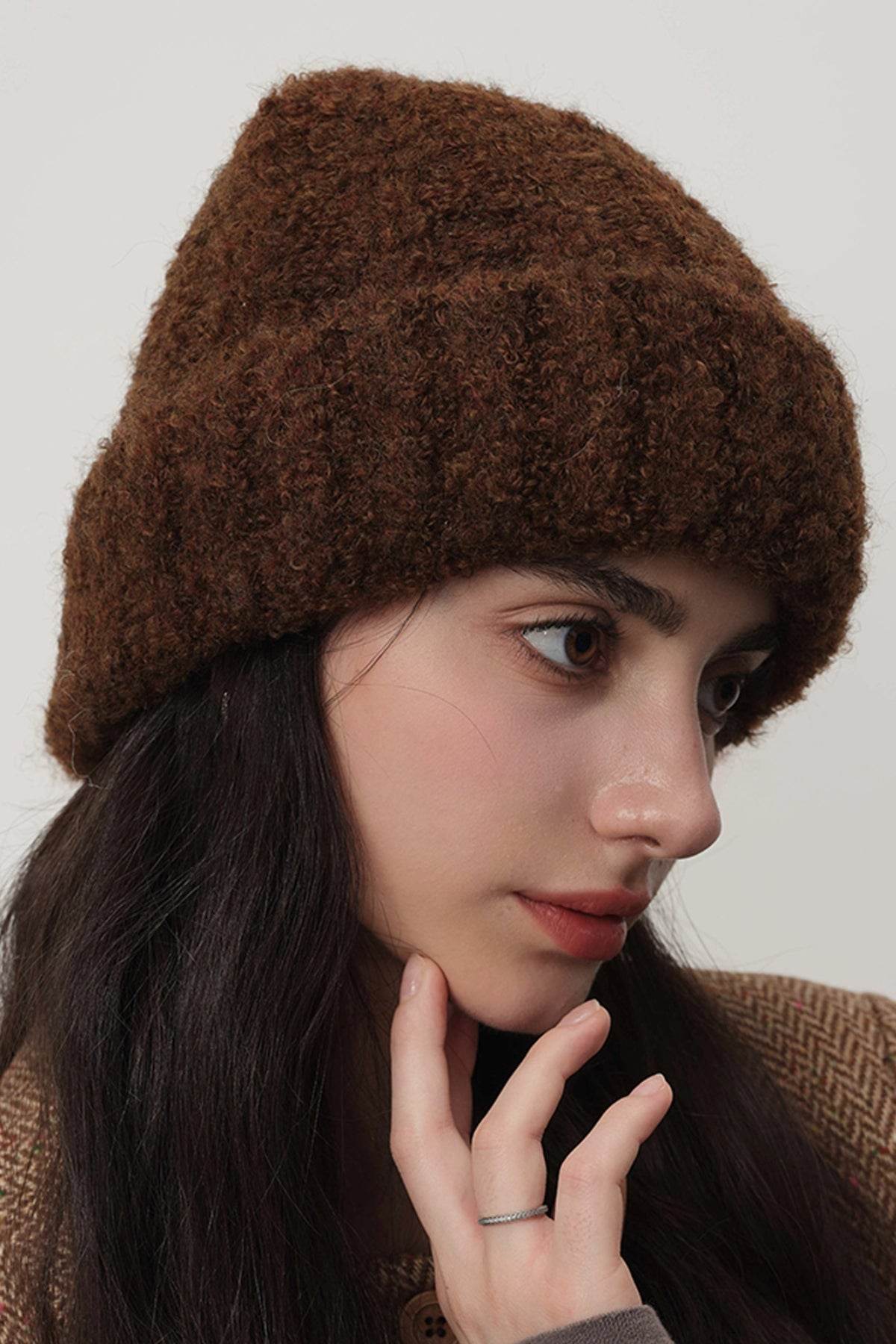 Thermal Knit Beanie (Solid Colors) - MARIGOLD