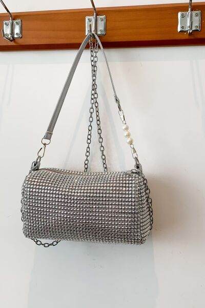 Openwork Crossbody Bag with Removable Strap - MARIGOLD