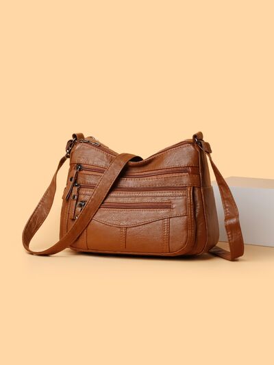 Multi-Compartment Crossbody Bag - MARIGOLD