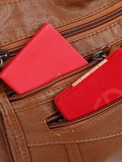 Multi-Compartment Crossbody Bag - MARIGOLD