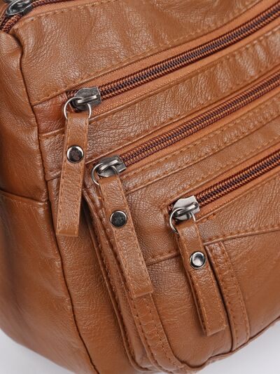 Multi-Compartment Crossbody Bag - MARIGOLD