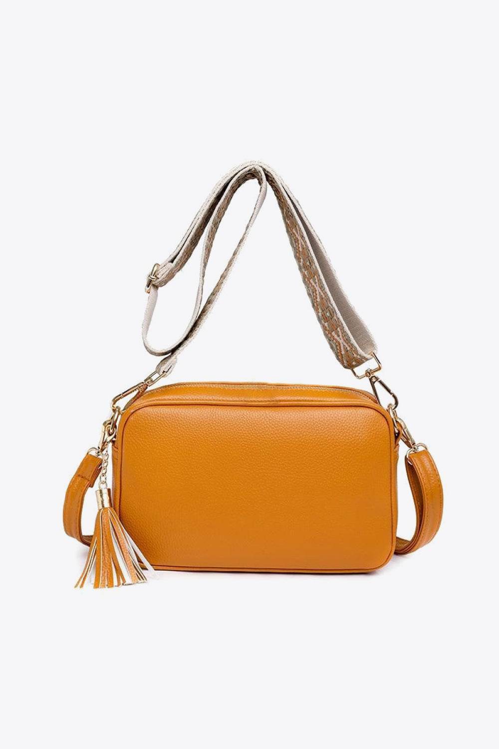 Minimalist Tassel Crossbody Bag - MARIGOLD