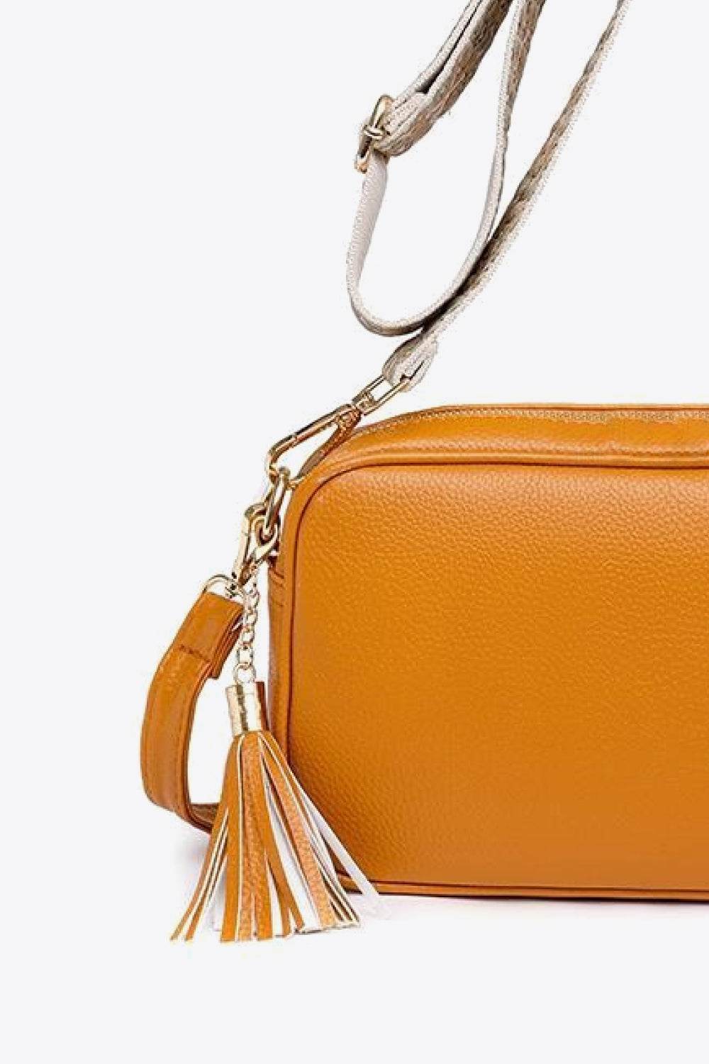 Minimalist Tassel Crossbody Bag - MARIGOLD
