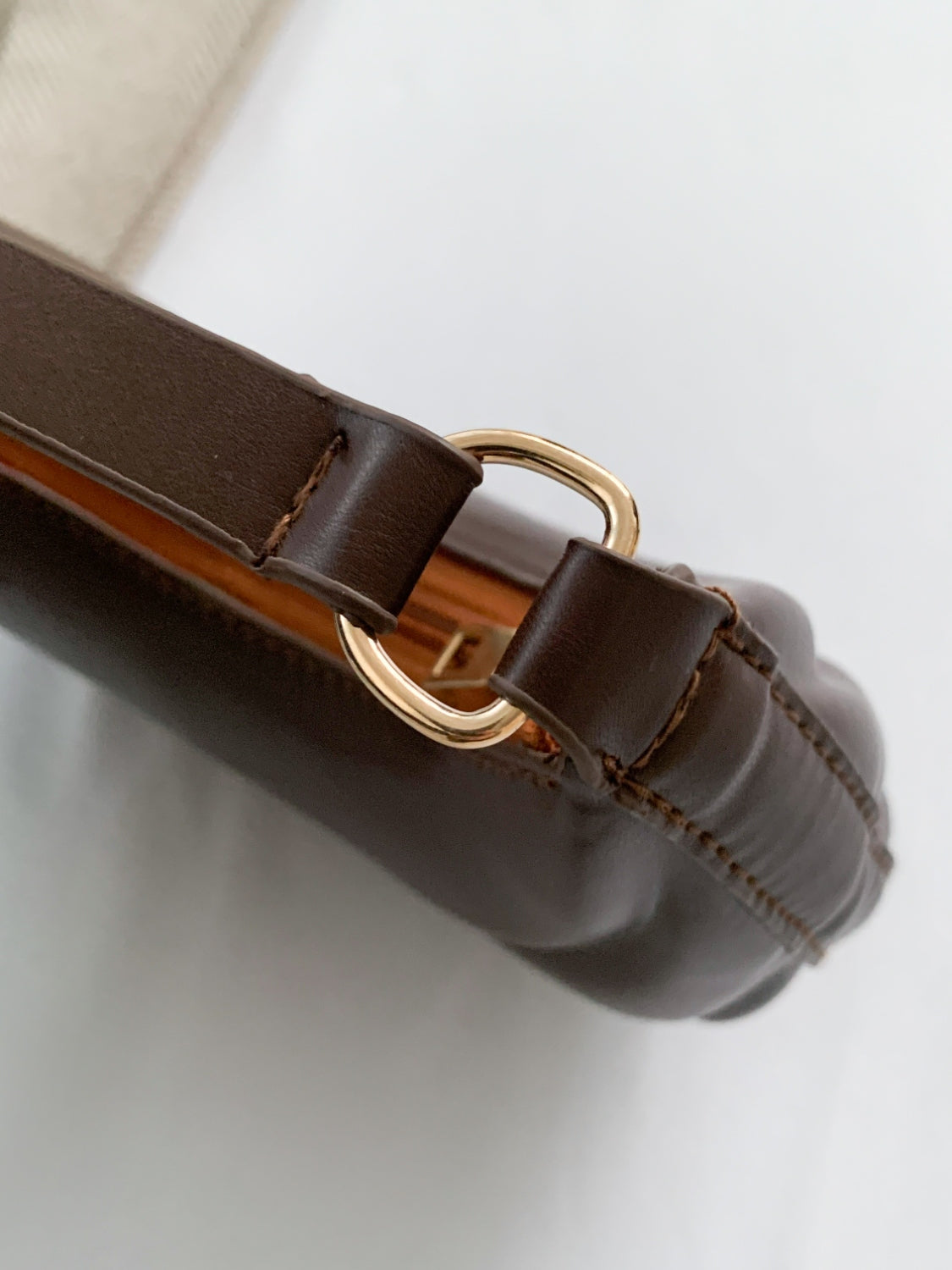 PU Leather Shoulder Bag with EarPods Bag - MARIGOLD