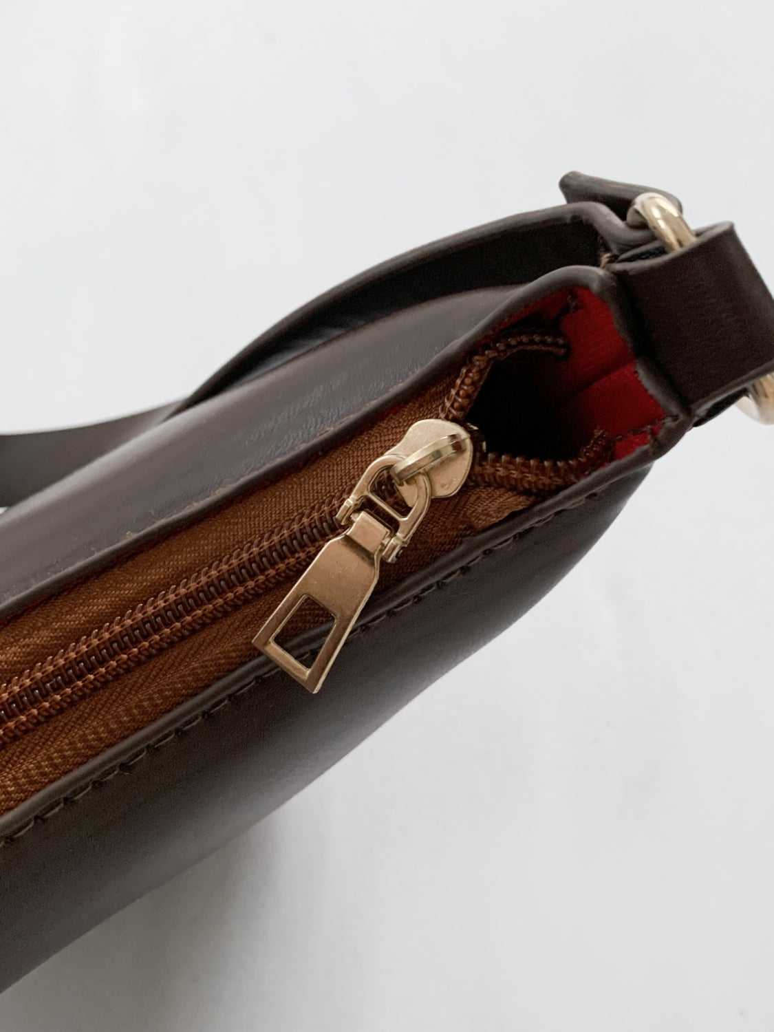 PU Leather Shoulder Bag with EarPods Bag - MARIGOLD
