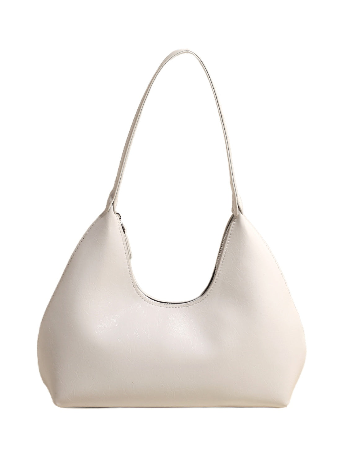 Minimalist Baguette Zip Shoulder Bag - MARIGOLD