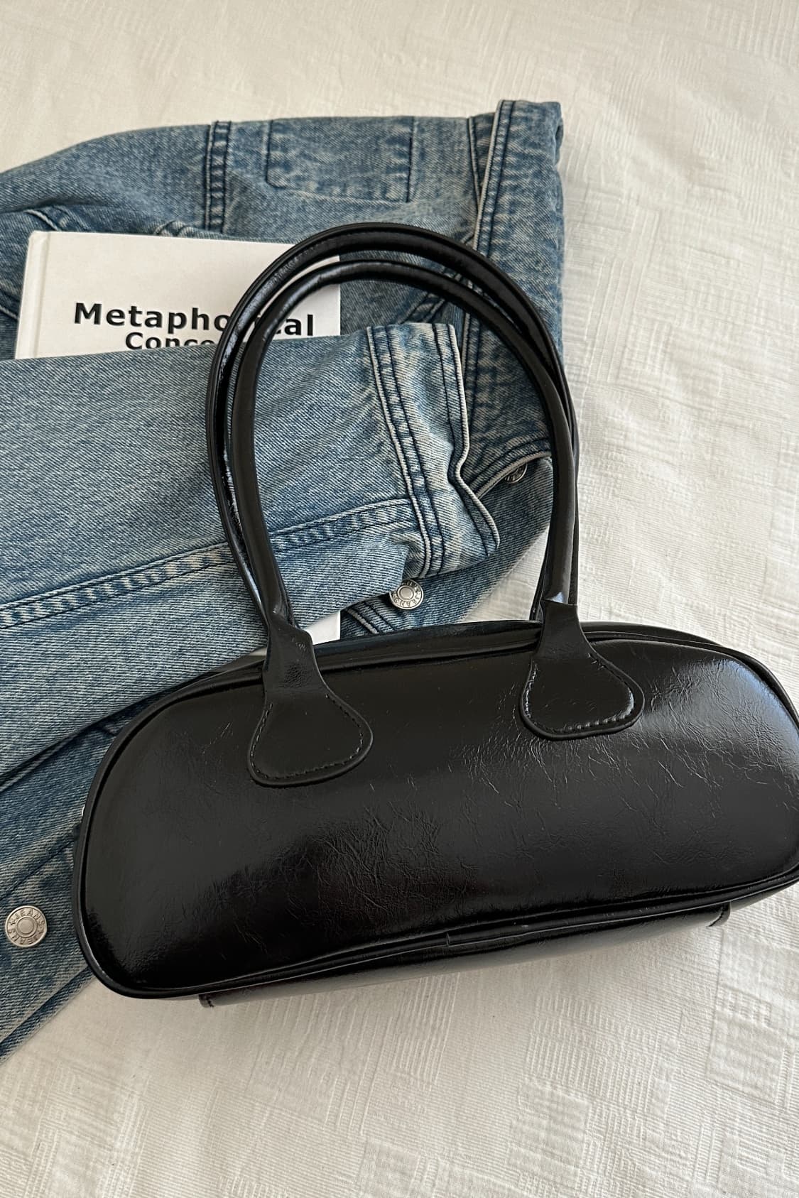 French Baguette Shoulder Bag - MARIGOLD
