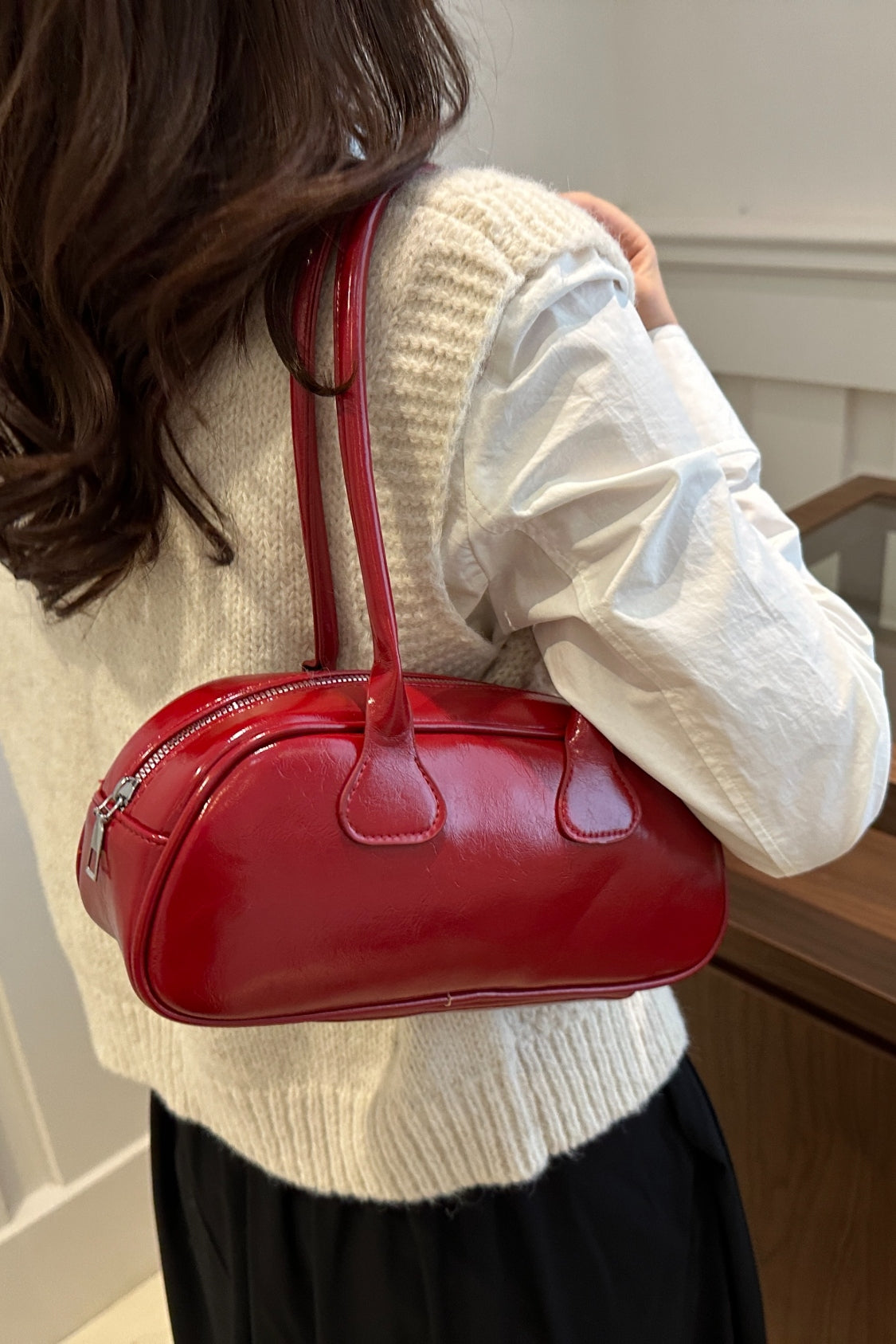 French Baguette Shoulder Bag - MARIGOLD