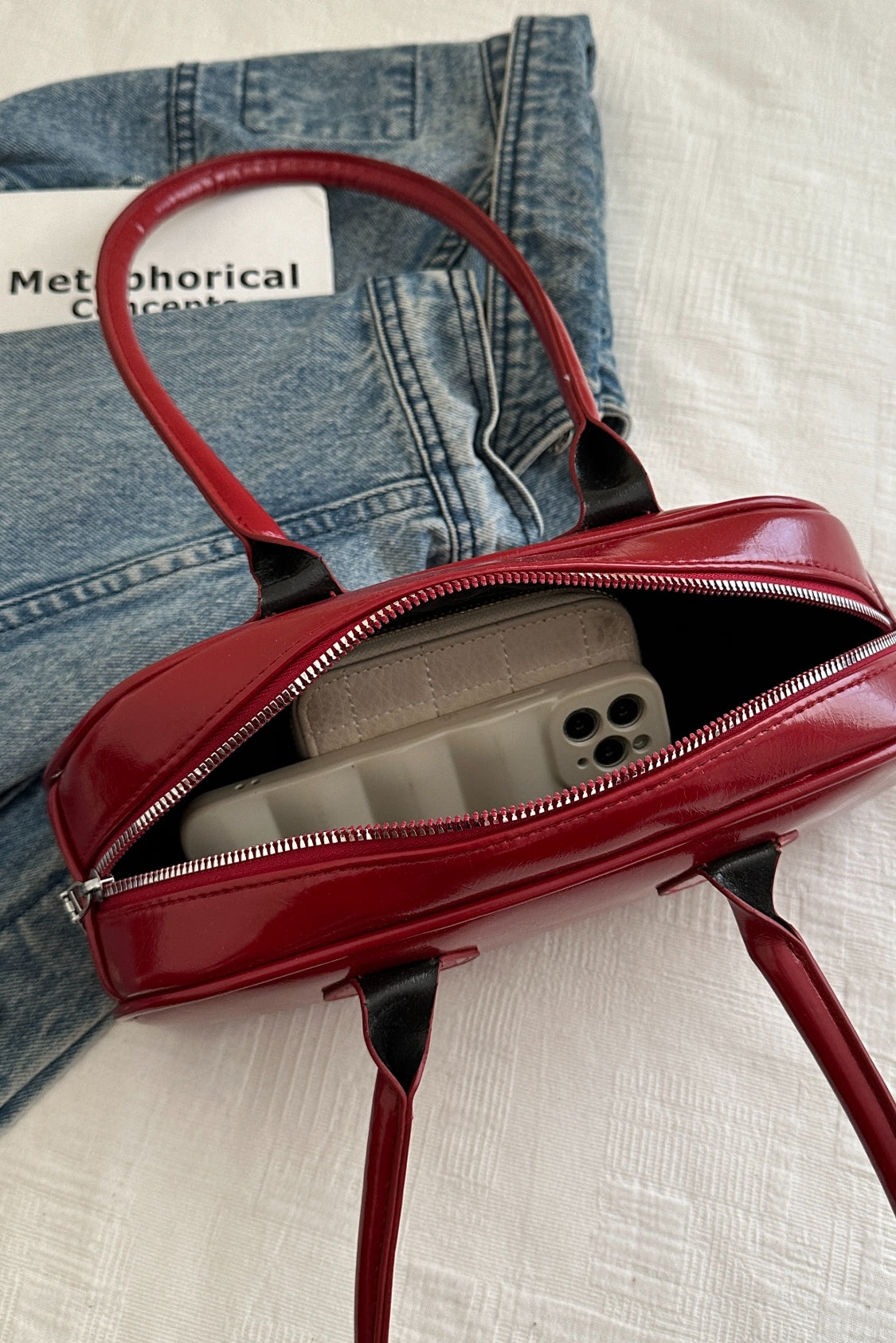 French Baguette Shoulder Bag - MARIGOLD