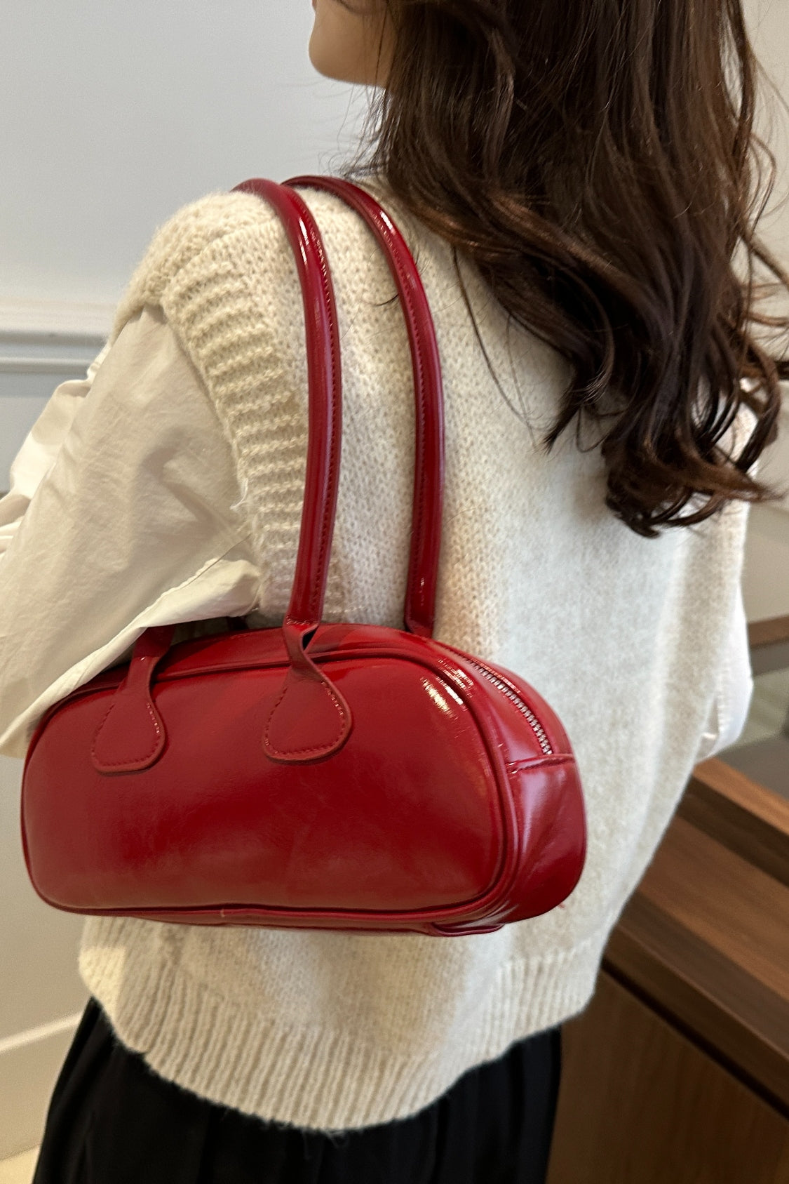 French Baguette Shoulder Bag - MARIGOLD