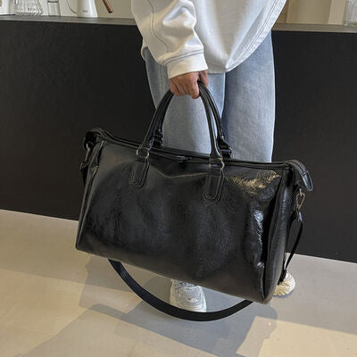 Chic Oversized Weekender Travel Bag - MARIGOLD