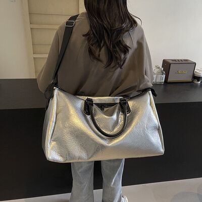 Chic Oversized Weekender Travel Bag - MARIGOLD