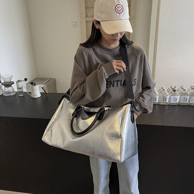 Chic Oversized Weekender Travel Bag - MARIGOLD