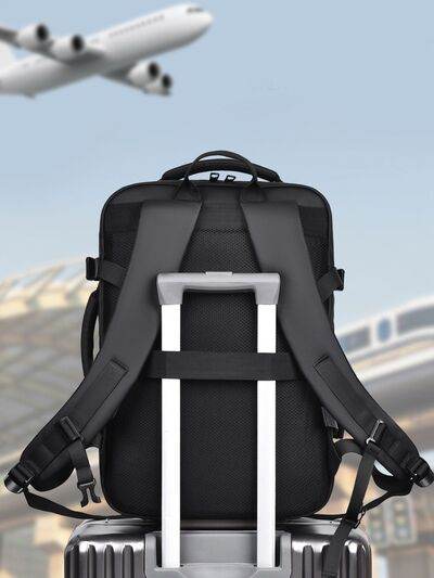 Multi-Pockets Adjustable Straps Backpack Bag - MARIGOLD