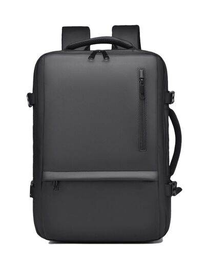 Multi-Pockets Adjustable Straps Backpack Bag - MARIGOLD