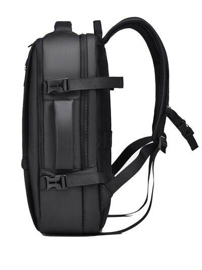 Multi-Pockets Adjustable Straps Backpack Bag - MARIGOLD