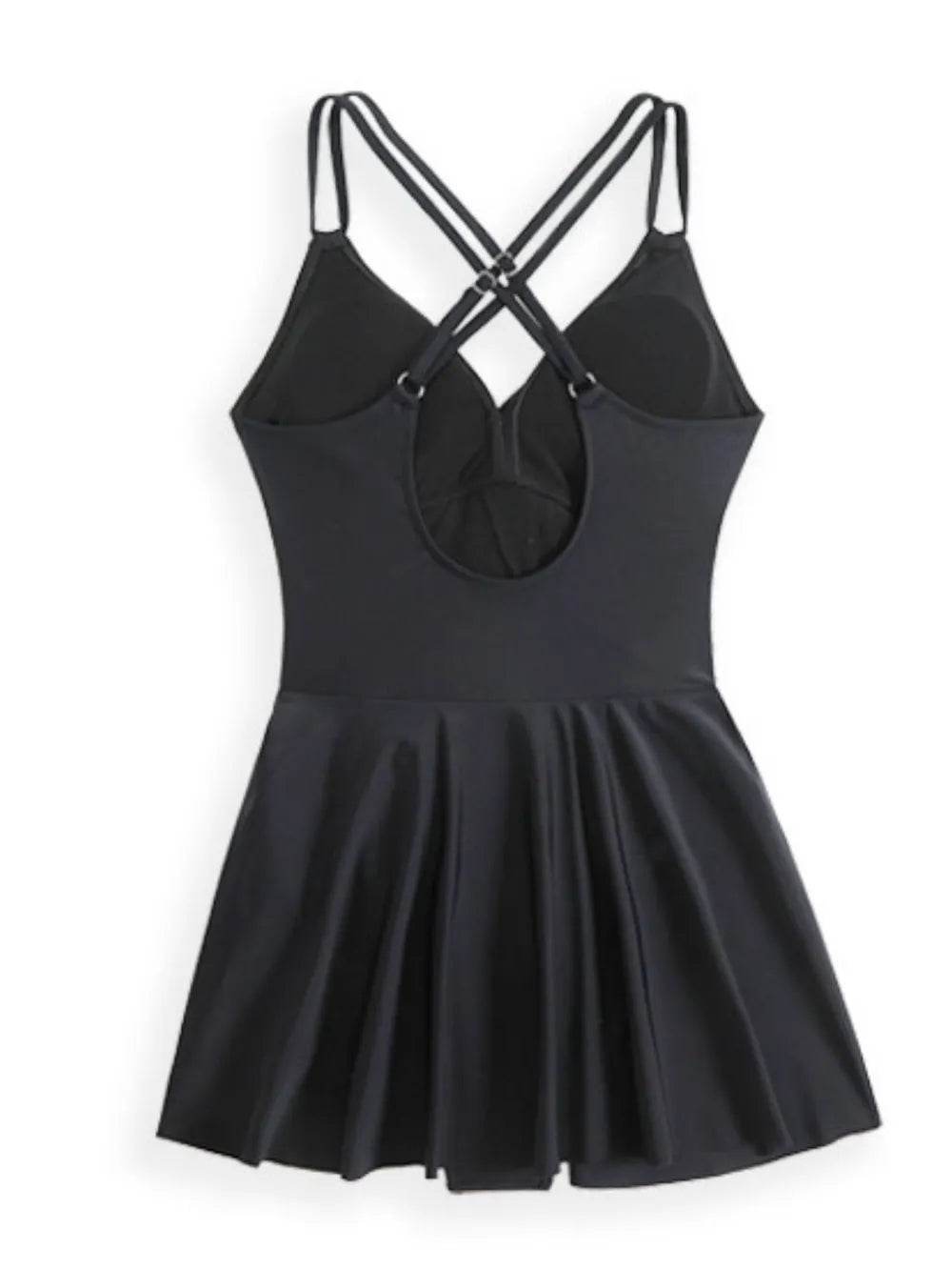 Twisted Front Crisscross Back One-Piece Swimwear - MARIGOLD