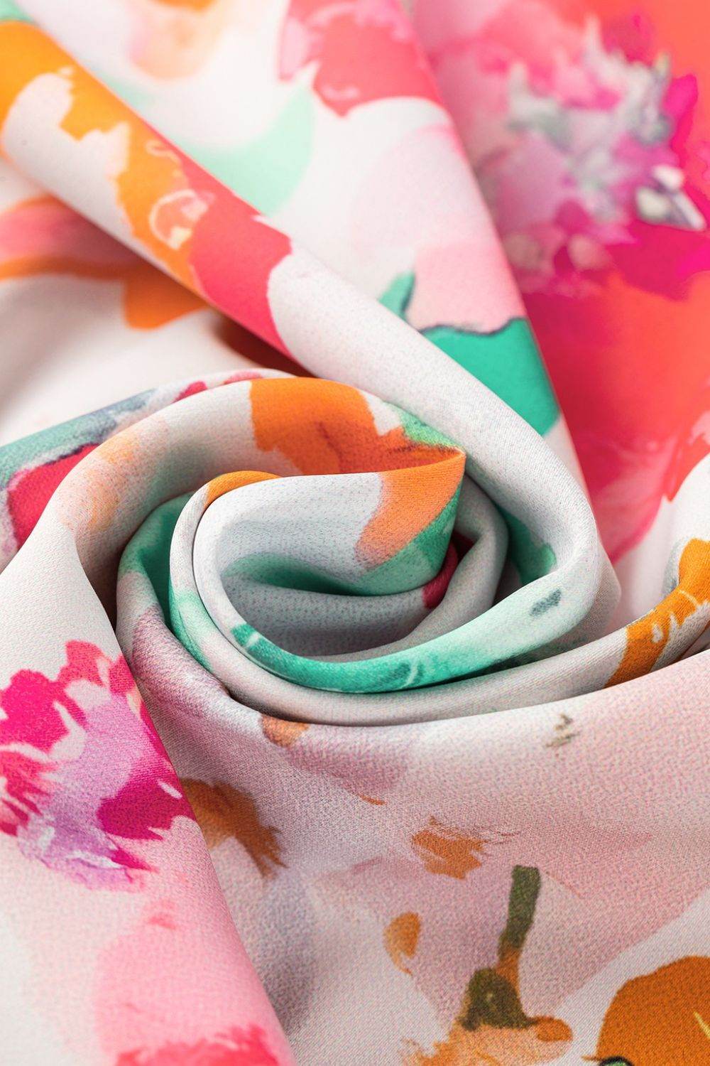 Floral Print Blouse with Angel Sleeves - MARIGOLD