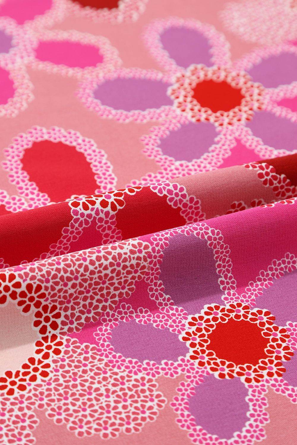 Embroidered Detail Floral Ruffle Cap Sleeve Blouse - MARIGOLD